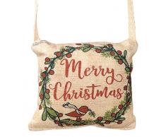 Blossom Bucket Merry Christmas Kranz Kissen Home Decor