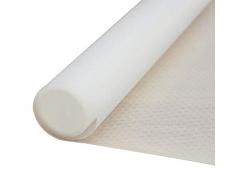 Yi Erman Kunststoffregaleinlagen, für Schrank, Schubladen, rutschfest, Nicht klebend, für Kühlschrank, Schrank, Geruch, für Küche und Zuhause, transparent, 45 x 150 cm 11.8x118 weiß