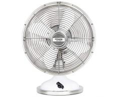 H.Koenig JOE50 Tischventilator / Retro-Design / Metall / weiß