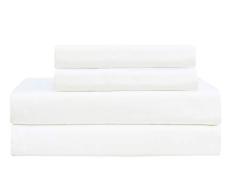 Baumwolle Craft 400 TC Fadenzahl Satin Hohlsaum Tabelle Sets Super Soft Premium 100% reine gekämmte Baumwolle – passend für Matratzen bis 43,2 cm Tief – Luxuriös, Ultra Weich und glatt wie Seide – Glänzender Farben,