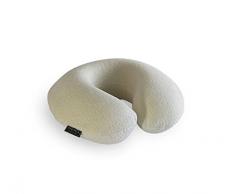 Daunex Memory Nackenstützkissen Memory, Baumwolle/Polyester, WeiÃ, 30 x 33 x 2 cm