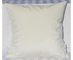 tangdepot Massiv Samt Überwurf Kissen Bezug/Euro Sham/Kissen Sham, Super Luxus Weich Kissen, Viele Farbe & Größe Optionen, Samt, Weiß, 30,5 x 30,5 cm