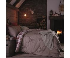 Catherine Lansfield Doppelbett 140 x 190 cm Grigio, Blu, Beige, ORO