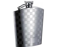 Visol vf1294 Checkmate Edelstahl Flachmann, 142 g