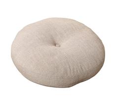 A.B Crew Japanisches Zafu Meditation Yoga Nackenrolle Tatami Boden Rund Kissen 17.7 beige