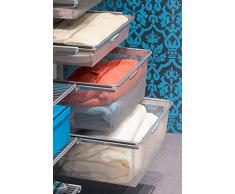 Elfa 264188 Schubladenkorb, Netz 40, Platin, 44,9 x 43 x 8,5 [cm]