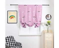 WUBODTI Verdunklungsvorhang, wärmeisolierend, zum Verdunkeln, für Kleine Fenster, Luftballon, Sichtschutz, Fensterbehandlungen, Vögel, 81,3 x 139,7 cm W32 x L55 Color 8