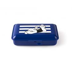 Excelsa Popeye Lunchbox mit Eisenbesteck, Blau, 22 x 13 cm