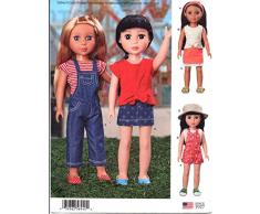 Simplicity S8940 Schnittmuster für Puppenkleidung, Papier, Weiß, 35,6 cm