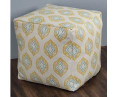 Rizzy Home P10385 Hocker, 51 x 51 cm, Natur