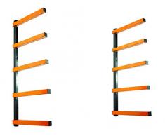 KASTFORCE KF1005 Holzregal mit 5 Ablagefächern und robusten Blechschrauben
