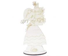 Dayka Trade Holzfigur, mehrfarbig, 17 cm