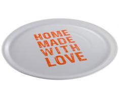 Tescoma Pizzateller, Porzellan, Orange, 33,2 x 33,2 x 3 cm