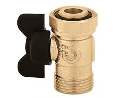 Caleffi 385000 Wasserhahn mit Griff 23 P. 1,5 M x F Calotta, Chrom, Einheitsgröße