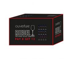 RIEDEL Ouverture Rotwein Kauf 12 Zahl 8, Rotweinglas, Weinglas, Trinkglas, Hochwertiges Glas, 350 ml, 7408/00
