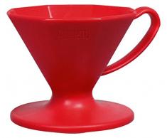 Bialetti 0006363 Für Over Kaffeemaschine mit 1 Tasse Kunststoff rot 15 x 11 x 10 cm