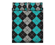 Sogni e Capricci Träume und Zufällen plsec44 Schmuckset Bett, 100% Baumwolle, Weiß, Doppelbett, 47 x 35 x 4 cm