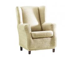 Eysa Aquiles elastisch Sofa überwurf ohrensessel Farbe 00-Ecru, Polyester-Baumwolle, 37 x 29 x 5 cm