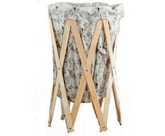 UPSHINING Wäschekorb, Spielzeug-Aufbewahrungskorb, zusammenklappbar, Blumenmuster