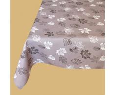 raebel Autumn Leaves Tischdecke - grau 130 x 170 cm Herbstmotiv Herbstdekoration Tischdeko