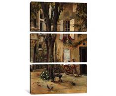 iCanvasART 3 Stück Provence Village I Leinwand Kunstdruck Marilyn Hagemann, 152,4 x 101,6 cm/3,8 cm Tiefe