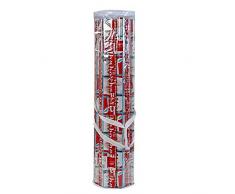 ProPik Aufbewahrungstasche für Geschenkpapier und Aufbewahrungstasche für bis zu 25 Rollen, 76,2 cm, strapazierfähige PVC-Tasche mit Griffen und Reißverschluss Oben White Trimming