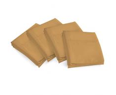 Zen Bambus Ultra Soft Kopfkissen Fall (4 Pack) – PREMIUM, umweltfreundlich, hypoallergen, und knitterfrei Bambus, Bambus, gold, Standard