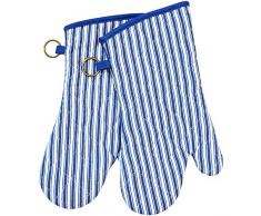 DETA HOME Garngefärbte Neoprenanzug, Silikon-Handschuhe, hitzebeständige Silikon-Handschuhe, 1 Paar Rutschfeste Ofenhandschuhe, Kochen, Backen, Grillen, Mikrowelle, Maschinenwäsche blau2