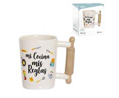 DCASA Tasse mit Griff für die Küche, Frühstücksbecher, nicht anwendbar