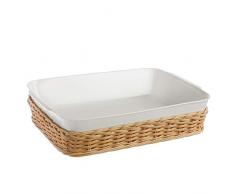 PORCELLANA Cm39X25 Korbgeflecht für rechteckige Auflaufform