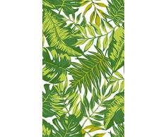 Myspotti mySPOTTIlook Palm Leaves Green, 60x100cm Fensterfolie statisch haftend, Kunststofffolie, grün gelb transparent, 60 x 100 x 0,1 cm