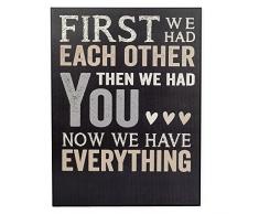 Unbekannt Wandtafel First We Had Each Other Baby, personalisierbar, 30,5 x 40,6 cm