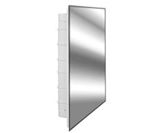 Zaca Spacecab Nunki Medizinschrank mit abgeschrägtem Rand, 40,6 cm B x 66 cm L