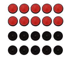 Artliving Weihnachts-Kugel zum Aufhängen, 20 Stück für Weihnachten, Halloween, Party, Dekoration für Fenster, Dekorationen schwarz