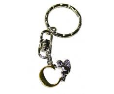 Steengoed Schutzengel C Schlüsselanhänger, Metall, Silber