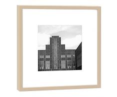 COGNOSCO - Fotografie im Holzrahmen: Designzentrum NRW - Fotodruck - Format 27 x 27 cm - Rahmenfarbe beige - Hochwertiges Wandbild, Geschenkidee oder Souvenir aus der Ruhrregion