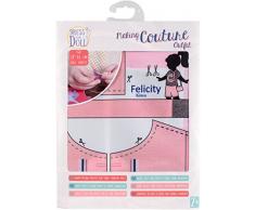 Vervaco Kleid Ihre Puppe Macht Couture Outfit Set, Mehrfarbig, 30.99 X 23.88 X 0,64 cm