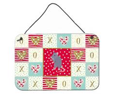 Carolines Treasures Blue Rat Love Türaufhänger, Wanddekoration, Mehrfarbig