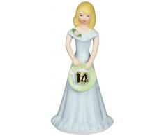 Enesco Porzellanfigur Blonde Age 14 (14 Zoll), 16,5 cm