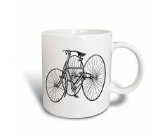 3dRose Vintage Dreirad für Grownups-Magic verwandelt Tasse, Keramik, Mehrfarbig, 10,2 x 7,62 x 9,52 cm