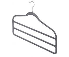 Domopak Living 8001410070548 Hosenbügel aus ABS/Nylon, Grau, 1,5 x 45 x 37 cm