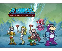 Klempner of the Universe Funny Video Game & Cartoon Parodie – Rechteck Kühlschrank Magnet