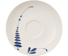 Villeroy & Boch Vieux Luxembourg Brindille Espresso-Untertasse, Geschirr aus Hochwertigem Premium in WeiÃ, 12 cm Mokka- / Espressountertasse, Porzellan, WeiÃ, 12 x 12 x 2 cm,