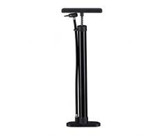 Relaxdays Standpumpe Classic, Hochdruck Luftpumpe für Fahrrad Reifen, Ventiladapter, Schlauchhalter, Autopumpe, schwarz