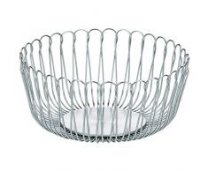 kela Prato Obstkorb, Edelstahl, Silber, 21,5Â x 10Â cm