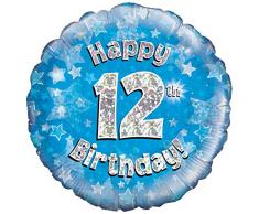 Blau Alter 12 Runde Folienballon (nicht aufgeblasenen)
