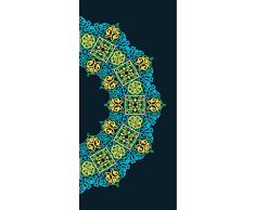 PeelitStickit id-029 60 Breite x 130 cm Höhe Welt Traditionelles Muster Hohe Qualität Vinyl Wand Wandbild Tapete Rolle