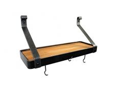 Enclume Gourmet Bücherregal mit Erlenregal, 61 cm, gehämmerter Stahl