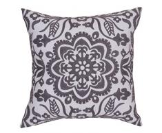Bridgeso Mischgewebe Baumwolle Leinen Bestickt Kissenbezug Kissen für Couch Stück 1/2 PC Mandala Grey