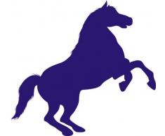 INDIGOS 4051095056959 Wandtattoo w618 Pferd Wandaufkleber in 3 Größen, 120 x 66 cm, blau